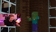 Rare incident of zombie holding a totem of undying (Image via Canooon/YouTube)